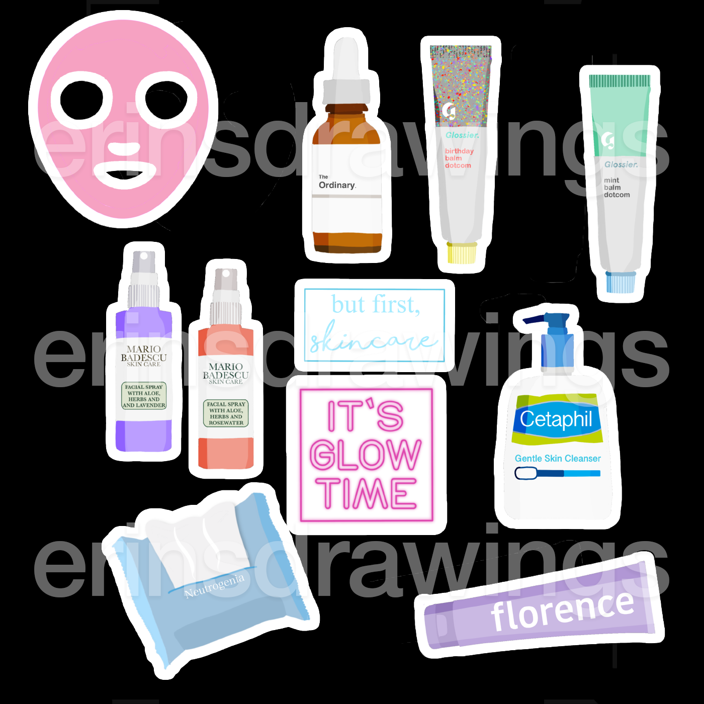 Skincare Sticker Pack