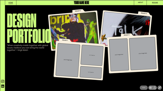 NEON Portfolio Template
